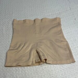 Skinnygirl Smoothers and Shapers Women's‎ Beige High Waist Shapewear Shorts M